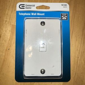 NIB Commercial Electric Telephone Phone Landline Wall Mount White 192-882
